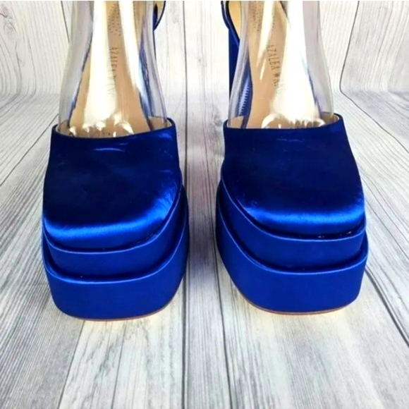 Azalea Wang Blue Platform Heels - Picture 5 of 6
